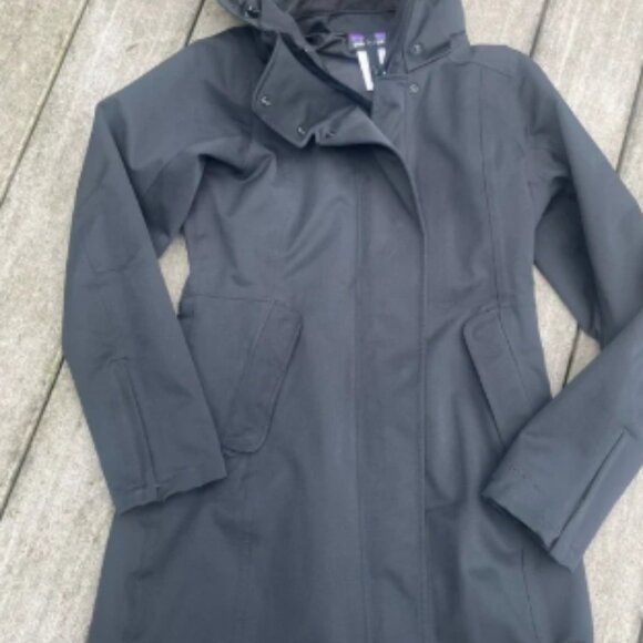 Patagonia Tres Parka 3 In 1 Jacket Rain Waterproof SHELL ONLY Black Hooded sz XS - Picture 1 of 6